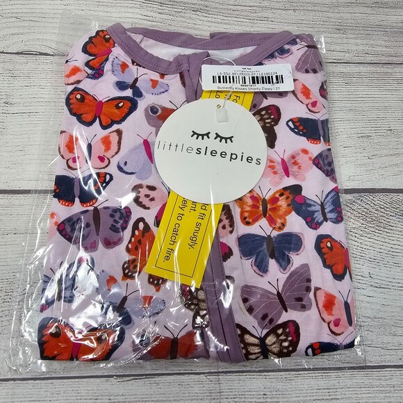NIB Little Sleepies Butterfly Kisses Shorty Zippy Size 2T